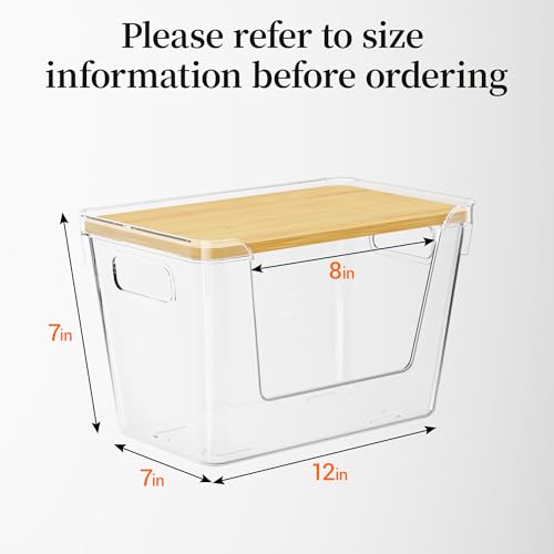 Delamu Acrylic Trash Bag Holder, 3 Pack Stackable Garbage Holder for 4-33 Gallon Bags, Clear Organizer Bins for Under Sink Organization, Pantry Storage, Cabinet, Kitchen, Laundry, Bathroom - size: XL-3 Pack