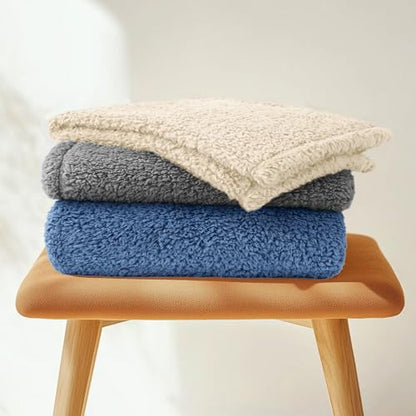 Luciphia Premium Fleece Dog Puppy Blanket Soft Pet Sherpa Calming Cat Blanket Throw for Small Medium Dog Cat(Beige,30x20 inches) - color: Beige, size: 30x20 inches