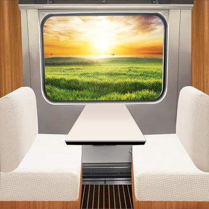 FUANGUI RV Dinette Cushion Covers Stretch Camper Seat Cover Booth Seats Replacement RV Washable Sofa Furniture Protector - color: Beige