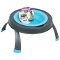 Dexas Popware for Pets Single Elevated Pet Feeder, Small, Gray/Blue - color: Gray/Blue, size: Small/1.5 Cup Capacity