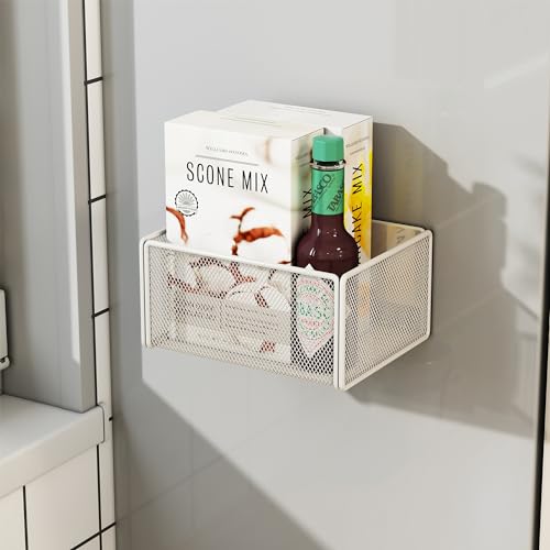 Magnetic Basket Organizer Holder for Fridge Magnetic Storage Bin Box Containers for Refrigerator Whiteboard Classroom (Small, Black) - style: Small, Black