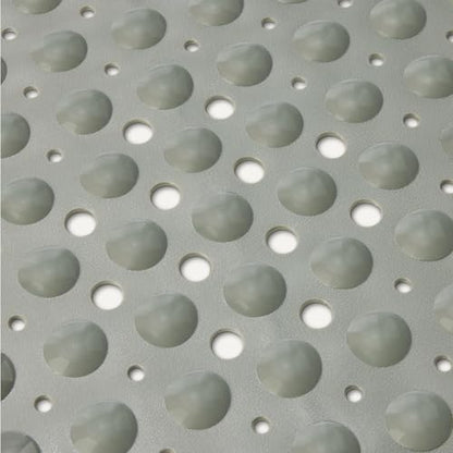 Amazon Basics Non-Slip Bath Mat with Suction Cups for Tub and Shower, Easy to Clean, 40" x 16", Grey
