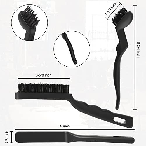 VASTOOLS Wire Brushes Pack of 6. for Cleaning Welding Slag, Rust and Dust. 9" and 6-3/4" Brass, Nylon, Stainless Steel Brushes with Rigid Handle - style: WB-6-1