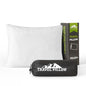 Small Shredded Memory Foam Pillow, Camping Pillow Travel Pillow - Compressible Medium Firm, Breathable Cover, Ideal Backpacking Hiking, Airplane and Car (Off-White, L) - color: Off-white, size: L-23 X 16 Inch