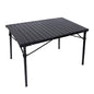 REDCAMP Roll Up Camping Tables that Fold Up, Lightweight Portable Compact Metal Camp Table for Grill Outdoor Picnic, Black Long - size: 42"Lx27.5"Wx27.5"H