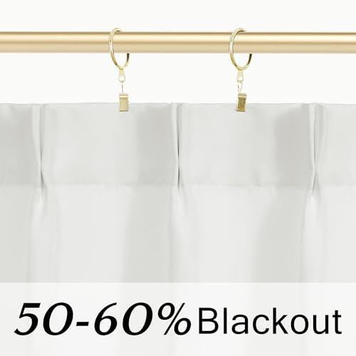 Lino Rosa White Bathroom Window Curtain, Pinch Pleated Laundry Room Curtains for Windows, 24" W x 20" L - color: White, size: 24"W x 20"L (Pack of 1)