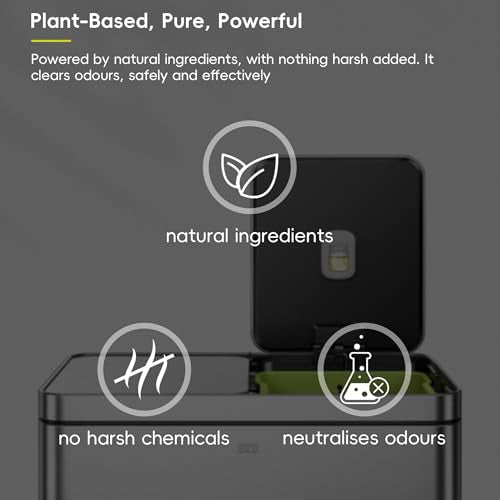 EKO Refresh Deodorizer Pod Refills, 4-Pack, Plant-Based Trash Can Deodorizer & Garbage Odor Eliminator, Long-Lasting 45 Days Air Freshener Pods for Bathroom, Closet, Storage, Compost Trash Can - size: Refill Pack