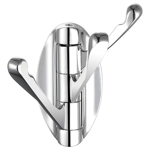 Angle Simple Bathroom Towel Hook Swivel, Metal Hand Towel Hook for Wall, Foldable Robe Coat Hanger, Chrome - color: Chrome, size: 1 Pack