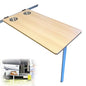 RV Folding Table with Cup Holders, Wall Mounted for Space Saving, Removable Dinette Desk for Campers and Outdoor Picnics - color: Natural