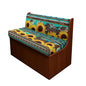 NDISTIN Green Aztec Sunflower Camper Couch Cushion Covers Dinette 2Pcs RV Dinette Cushion Covers Booth Set with 1 Bench Cover & 1 Backrest Cover Rv Bench Seat Covers for Dinette - color: Green Aztec Sunflower