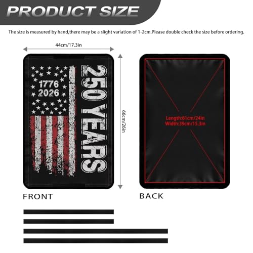 250 Years of American RV Trailer Door Window Shade 16x25 Collapsible RV/Camper Door Window Sun/Privacy Shade Thicken RV Blackout Window Cover Fabric Gift for Holiday - color: 250 Years of American Flag