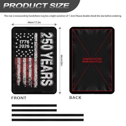 250 Years of American RV Trailer Door Window Shade 16x25 Collapsible RV/Camper Door Window Sun/Privacy Shade Thicken RV Blackout Window Cover Fabric Gift for Holiday - color: 250 Years of American Flag