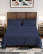 Olympic Queen Sheet Set 66x80 - 4 Piece RV Olympic Queen Size Sheets - Soft, Breathable & Cooling - Fits 14” to 16" Mattress w/ Deep Pockets - Comfy Luxury Bedding - Fade & Wrinkle Free - Navy Blue - color: 24 - Navy Blue, size: Olypmic Queen