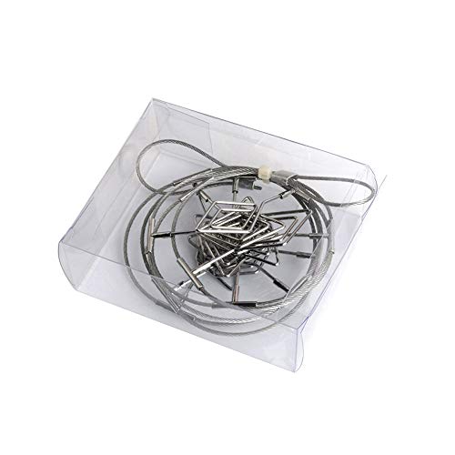 TFu Wall Hanging Photo Display, DIY Picture Photo Frame String with 12 Clips for Hanging Photos Notes and Artworks … - size: Rhombus clip