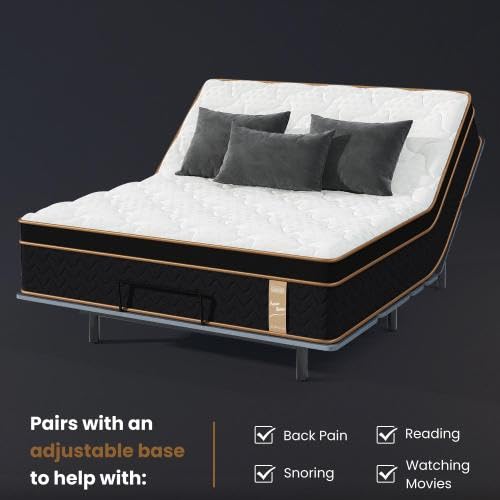 10 Inch Queen Mattress, queen Size Mattress in a Box, Modern New Memory Foam Hybrid Mattresses, Pillow Top Bed Matress with Breathable Comfortable for Sleep, RV Medium Firm for Lumbar (10'' Queen) - size: 10'' Queen