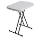 LIFETIME 80251 Adjustable Folding Laptop Table TV Tray, 26 Inch, White Granite - color: White Granite, size: 26 Inch
