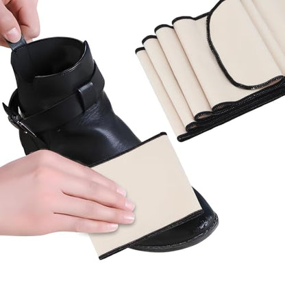 5 Pcs Shoe Polish Suede Fabric Polishing Cloth Kit for Cleaning Leather Shoes Boots and Microfiber Care Cloths Suede Cleaner 20 Inch x 5 Inch