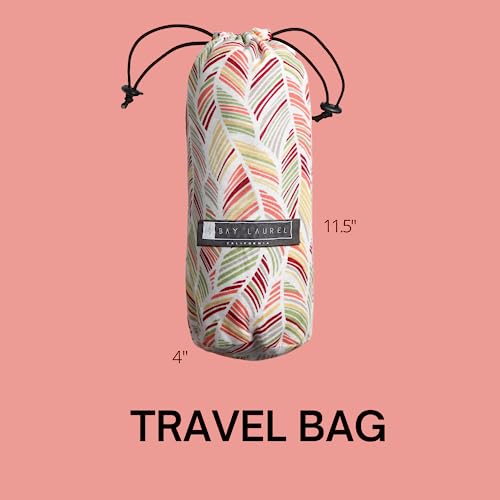 BAY LAUREL Turkish Beach Towel with Travel Bag 39 x 71 Quick Dry Sand Free Lightweight Large Oversized Towels Light - color: Red