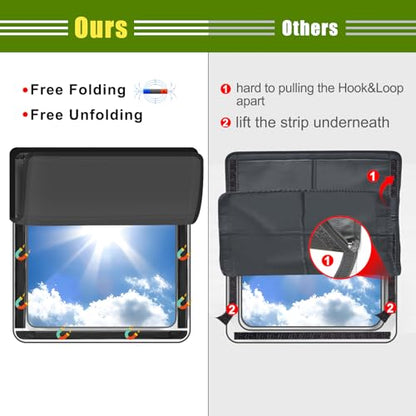Veharvim Shade Cover, Sun Visor Extender for Car, Visor Extender Attachment for Car