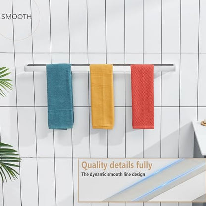 KOKOSIRI Towel Bar Brushed Nickel Bath Towel Hanger Holder 32-Inch Kitchen Rack Stainless Steel for Bathroom Hardware Wall Mount, 1 Pack B4008BR-L32 - color: Brushed Nickel, size: 32-Inch