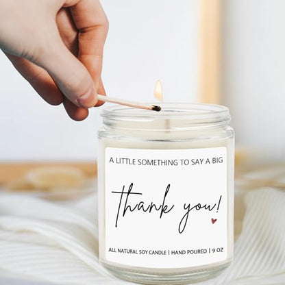 Thank You Hostess Gifts for Women, Funny Graduation Appreciation Gift for Friends Teacher Mom, Coworkers, Nurse, Employee, Boss- Lavender Scented Candles - style: THANK YOU