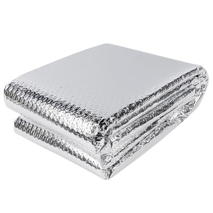 winemana Window Insulation Roll, 24IN x 10FT Reflective Heat Shield Bubble Film, Double-Sided Aluminum Foil Insulation, Weatherproof Garage Door Cover for Windows, RV, Basement, Winter & Summer - size: 24 in x 10 ft