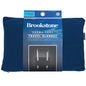 Brookstone Travel Blanket - 2-in-1 Super Soft Lightweight Throw Blanket with Carrying Pouch, Airplane & Car Travel Essentials, Blue - color: Blue