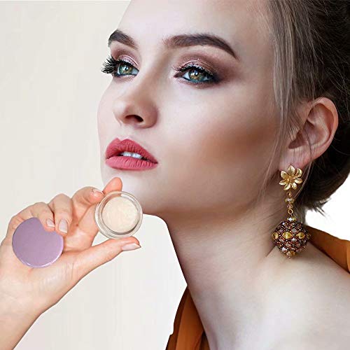 5 Gram Sample Containers with Lids, Mini Makeup Containers, Empty Plastic Travel Cosmetic Containers with Labels(50 Count, Purple Lid) - color: Purple