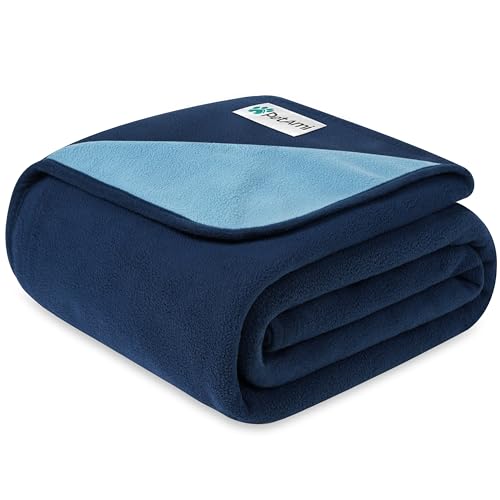 PetAmi Waterproof Dog Blanket for Small Medium Dogs Cats, Pee Proof Reversible Cat Blanket for Kitten Puppy, Soft Fleece Washable Pet Throw for Couch Car Crate Liner, 29x40 Navy Blue - color: Navy/Blue, size: Medium (29x40)