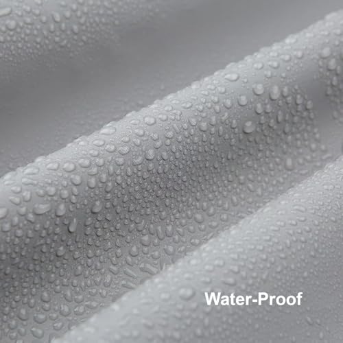 Grey Shower Curtain Liner,PEVA Shower Liner for Bathtubs Waterproof Bathroom Curtain with Weighted Stones 72 W x 72 H Inches,Plastic - color: Grey, size: 72"W x 72"L (Pack of 1)