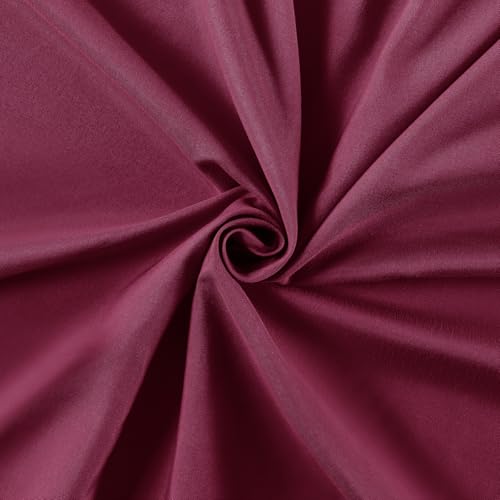 VACVELT Cot Fitted Sheet, 31 x 75 Inch Burgundy Cot Sheets, Ultra Soft and Breathable Microfiber Bed Cover Snug Fit for Narrow Twin/RV Bunk/Camper Bunk/Guest Beds/Trifold Mattress - color: Burgundy