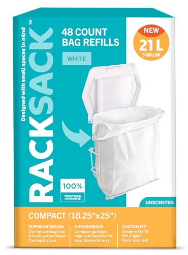 Rack Sack Compact Bag Refills White 48's - color: White