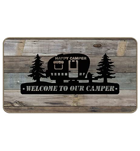 Funny Camping Camper Door Mat 17 x 30,Camper Rugs for Inside, RV Welcome Mat Door Mat,Outdoor Camp Door Rug,Camping Gifts for Men Women,DD-008 - color: 08color