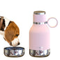 asobu Buddy Bottle, a Stainless Steel Insulated Water Bottle with Removable Dog Water Bowl and Dog Food and Treat Storage (Pink, 37 Oz) - color: Pink
