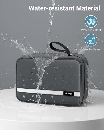 Maliton Toiletry Bag for Men & Women Travel Toiletry Bag Hanging Toiletry Bag Hygiene Organizer with 4 Compartments Waterproof Bathroom Shower Bag Large Toiletries Travel Bag (Gray) - color: Grey