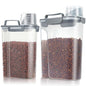TBMax Dog Food Storage Containers 2 Pack 8 to 10 Lbs, Airtight Pet Food Container Dispenser with Large Spout & Portable Handle, Travel Dog Treat Cat Food Storage Bin Bird Seed Container -Dark Grey - color: Grey 6+3Qt