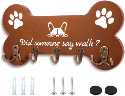 Dog Leash Holder forwall,Coat RackHooks, Mount Storage Organizer (Yellow 2) - color: Yellow 2