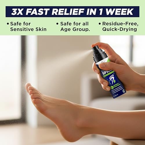 Shoe Deodorizer & Foot Odor Spray – Mint Blast for Smelly Feet | Athlete's Foot Odor Eliminator for Instant Relief from Stinky Feet | Natural Formula for All Footwear | Made in USA