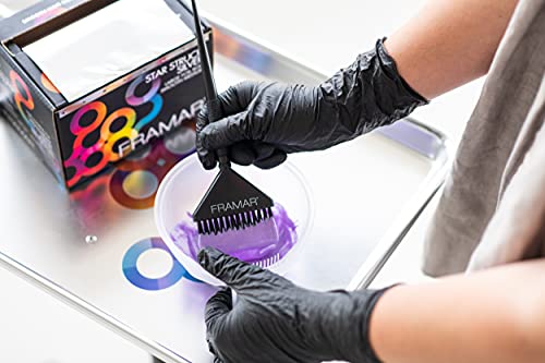 FRAMAR Black Disposable Gloves Large – 12 INCH Latex Free Gloves Large, Guantes Desechables, For Hair Dye, Cleaning, Tattoo, Mechanics – Extra Durable & Resistant – 100 Pack - size: Large (Pack of 100)