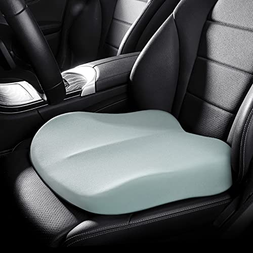 Car Seat Cushion Pillow, 3.9in Wedge Driver Seat Cushion for Driving, Memory Foam Car Booster Seat Cushion Pad for Truck, Office, Wheelchair,Blue - color: Blue