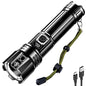 AKNEAR Rechargeable LED Flashlight High Lumens, Super Bright Flashlights with Zoomable & USB C Rechargeable & 5 Light Mode & IPX7 Waterproof, Powerful Flash Light for Home, Hiking, Camping - size: 1 Pack, style: Digital Display
