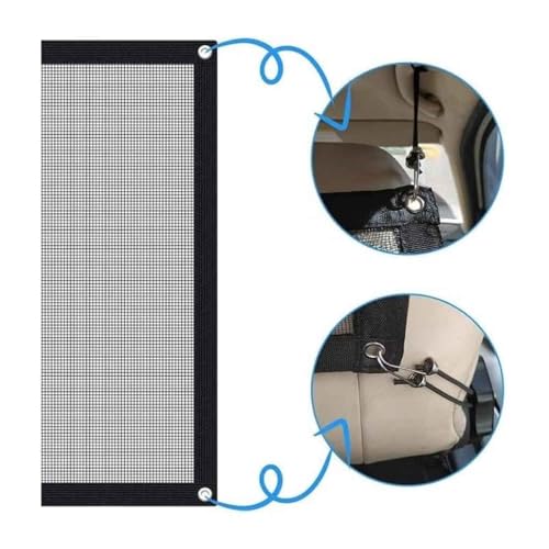 OUTMX Dog Car Barrier for 2020 2021 2022 2023 2024 2025 Kia Soul, Adjustable Pet Barriers Net Behind Front Seats Kid Divider Car Accessories Safety Travel