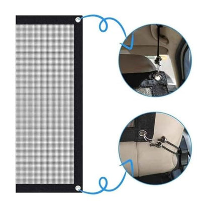 OUTMX Dog Car Barrier for 2020 2021 2022 2023 2024 2025 Kia Soul, Adjustable Pet Barriers Net Behind Front Seats Kid Divider Car Accessories Safety Travel