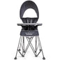 Baby Delight Go with Me Uplift Deluxe Portable High Chair | Sun Canopy | Indoor and Outdoor | Grey - color: Grey