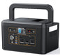 Portable Power Station 650W (1200W Peak), 576Wh Solar Generator | LiFePO4 Battery 3.5 Hour Fast Charging for Home & Emergency Backup, Hurricane, CPAP (Solar Optional) - color: Black