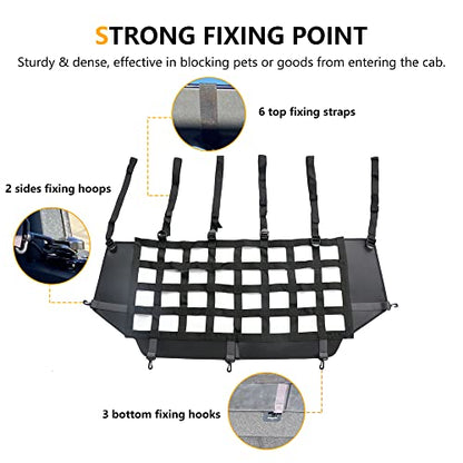 for Ford Bronco Pet Dog Safety Barrier Divider Trunk Cargo Isolation Mesh Net for Ford Bronco 4 Door 2021 2022 2023 2024 2025 Driving Safely with Pet for Small Medium Large Pets