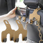 JEYODA Car Hooks for Purses and Bags, Flexible PU Vehicle Storage Hanger, Car Seat Back Organizer, Universal Hidden Multifunctional Headrest Hooks, Home (Style 2-Beige) - color: style 2-beige