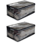 Hefty Storage Bags Extra Large Double Zipper Backpack, Heavy Duty Water Resistant Moving Totes with Shoulder Straps, Foldable Reusable Packing Organizers, 2 Pack (X-Large Black) - size: 22 Gal - Standard