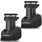 aboutool 2 Pack Collapsible Stool with Soft Removable Cushion & Waterproof Carry Bag - Lightweight Folding Stool, 485lbs Capacity, Portable for Adults, Camping, Fishing, Hiking, Outdoor, Travel - color: Black (Cushion Included)