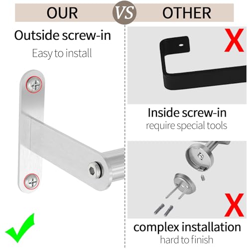 JUYSON 30 Inch Bathroom Towel Bar, Towel Racks for Bathroom Wall Mounted, Stainless Steel Heavy Duty Modern Single Towel Bar Holder Towel Rod Wall Mounted(Single Bar-Brushed Nickel, 30 in) - color: Brushed Nickel, size: Single Bar